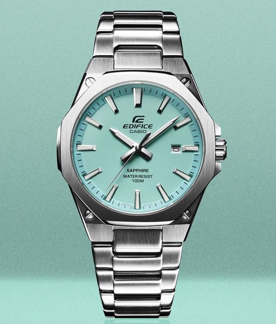 edifice casio-fond bleu