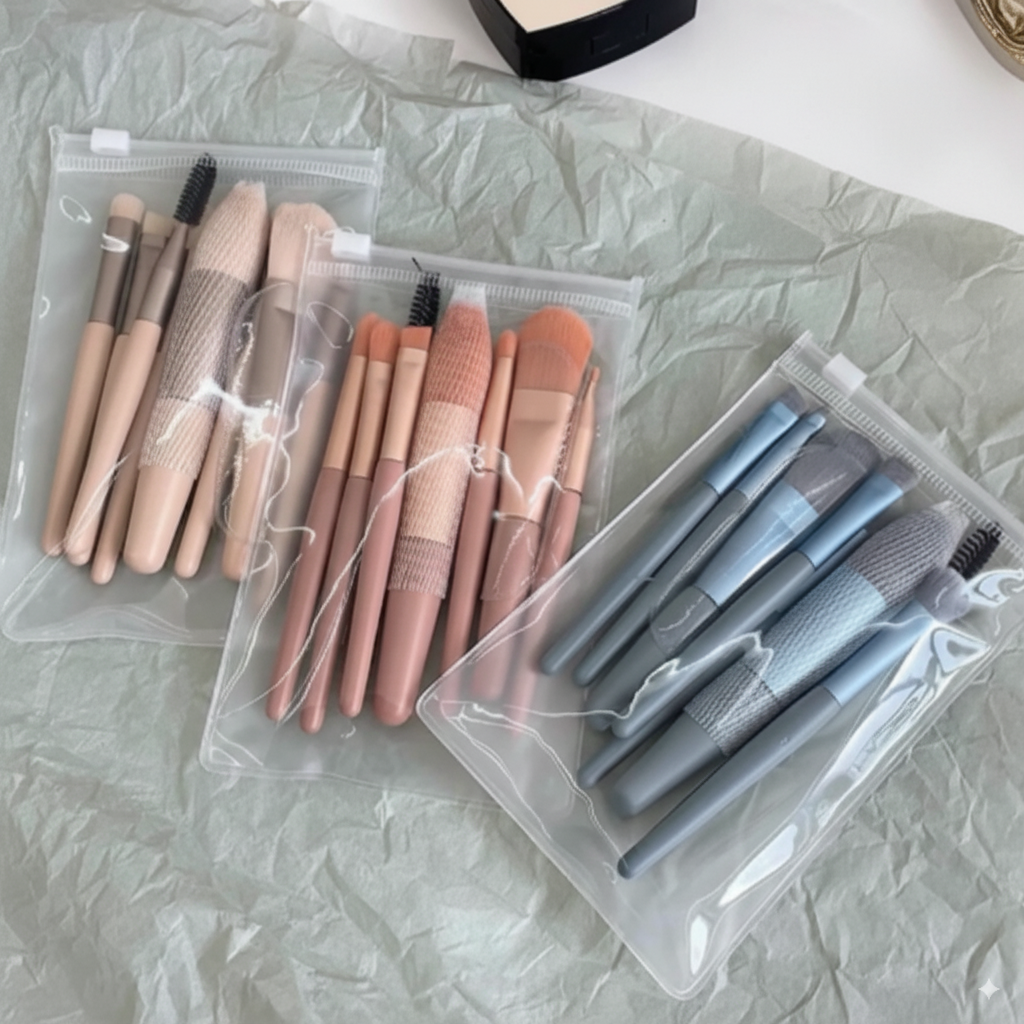 Lot de 8 mini pinceaux Brush Pouch