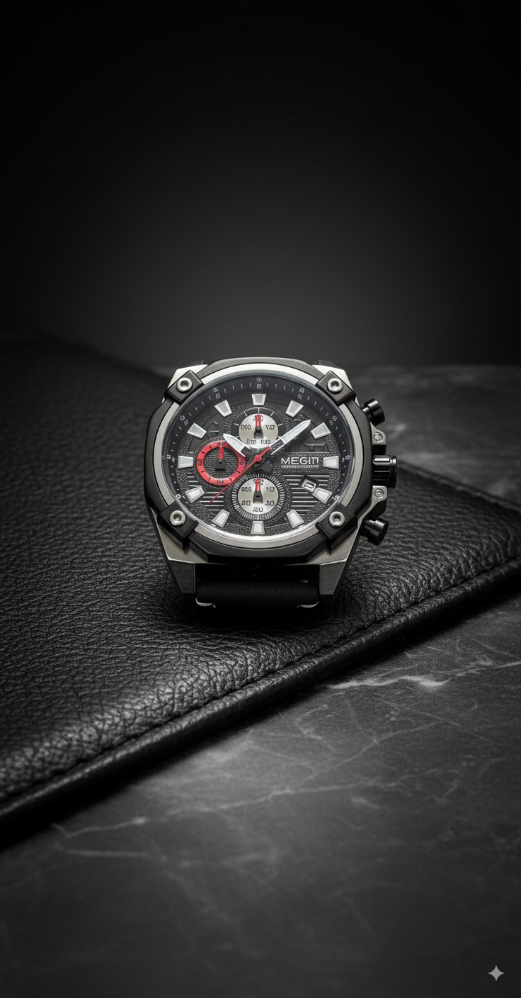 MEGIR MANCHE CUIR NOIR