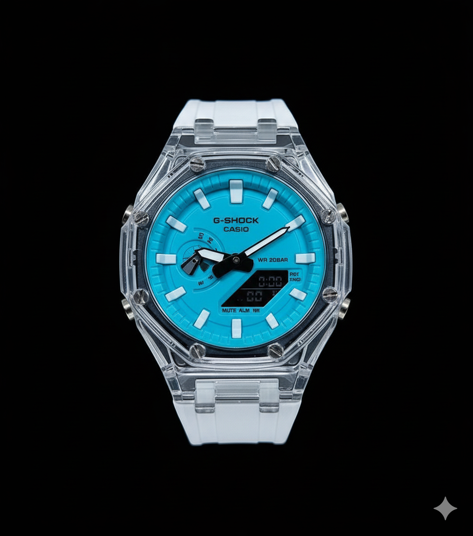 G-shock casio - fond bleu ciel