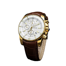 CARTIER MANCHE CUIR MARRON FOND BLANC