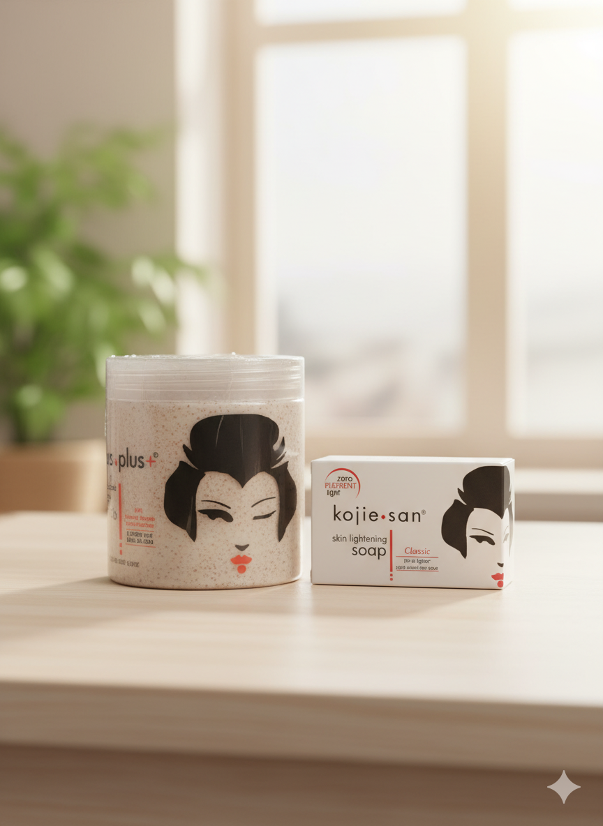 Kojie San – Savon & Gommage Éclaircissants à la Kojic Acid