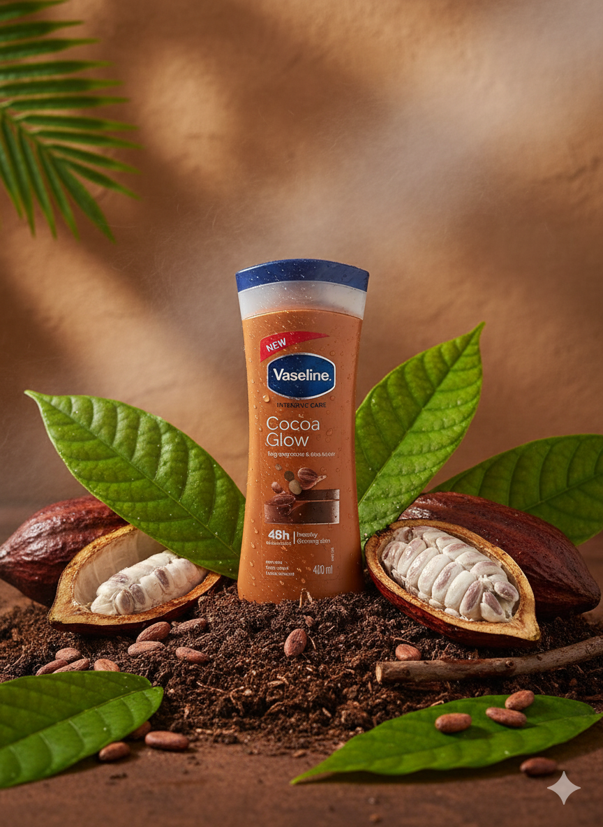 Lait Corporel Vaseline Cocoa Glow – Hydratation & Éclat Naturel du Cacao