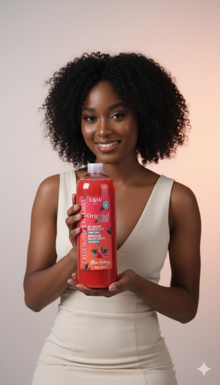 Gel Douche F&W Exfoliating Original Piment – Éclat Intense & Peau Douce au Quotidien