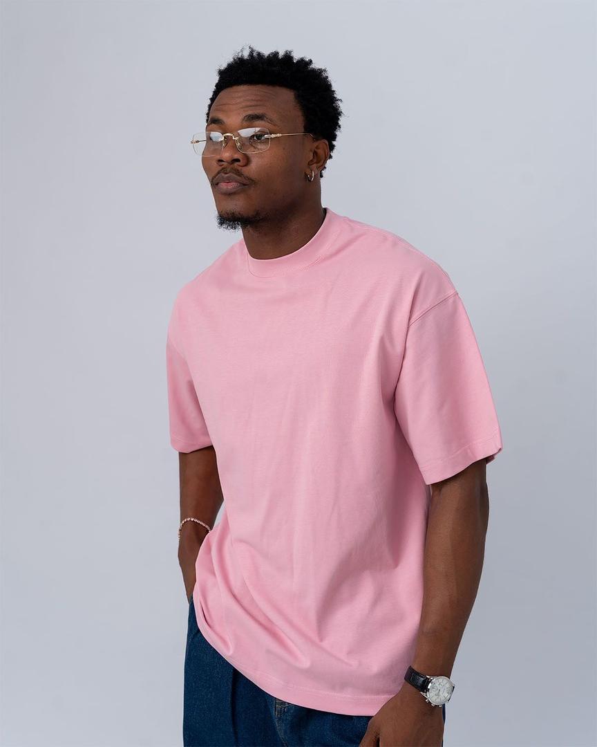 t-shirt unicolore rose claire