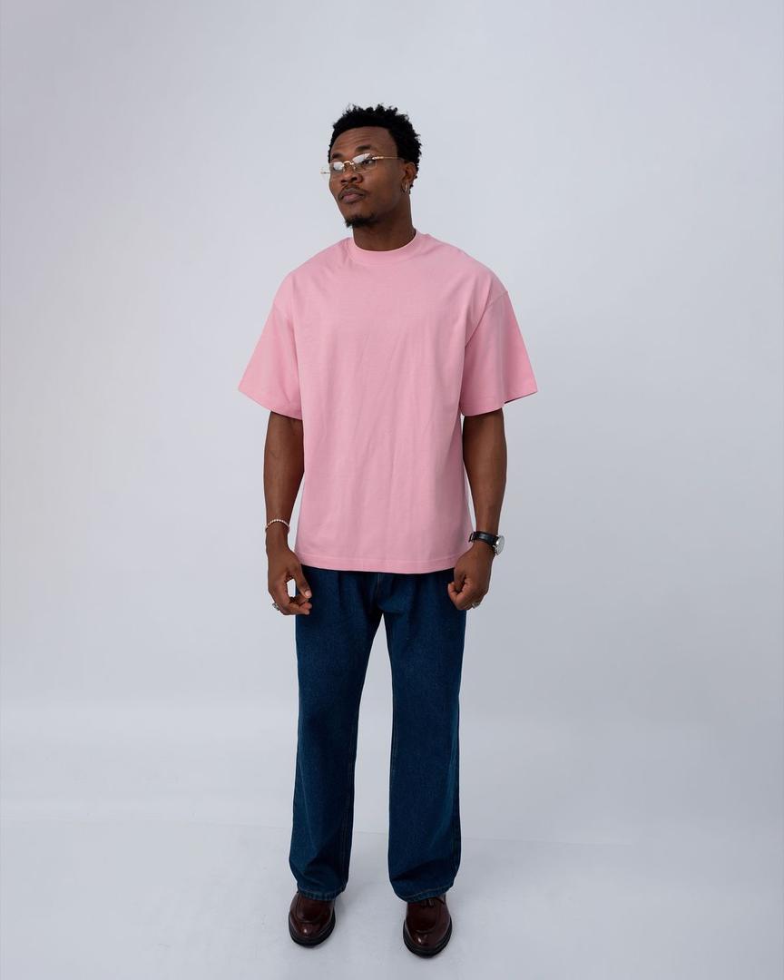 t-shirt unicolore rose claire