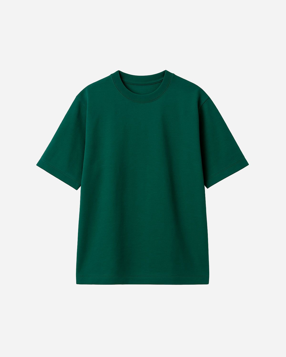 t-shirt uni-color vert