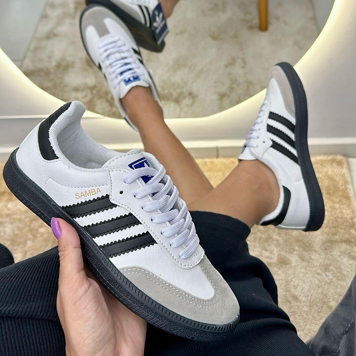 Adidas samba noir blanc