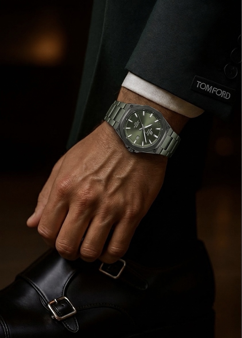 Montre Casio Édifice – Cadran Vert & Finition noir — photo 3, OnMyShop Abidjan