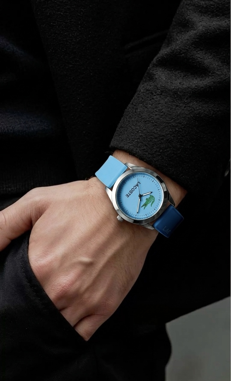 LACOSTE MANCHE BLEU CIEL — photo 3, OnMyShop Abidjan