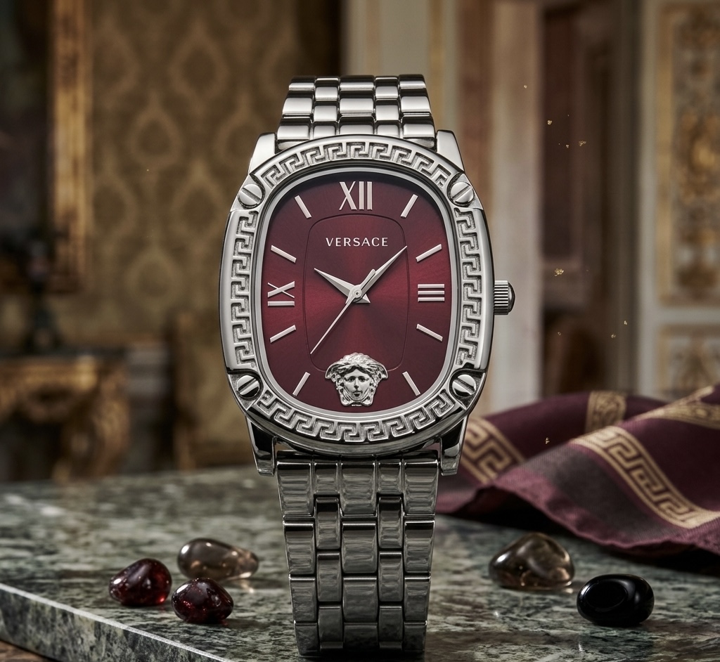 versace fond rouge