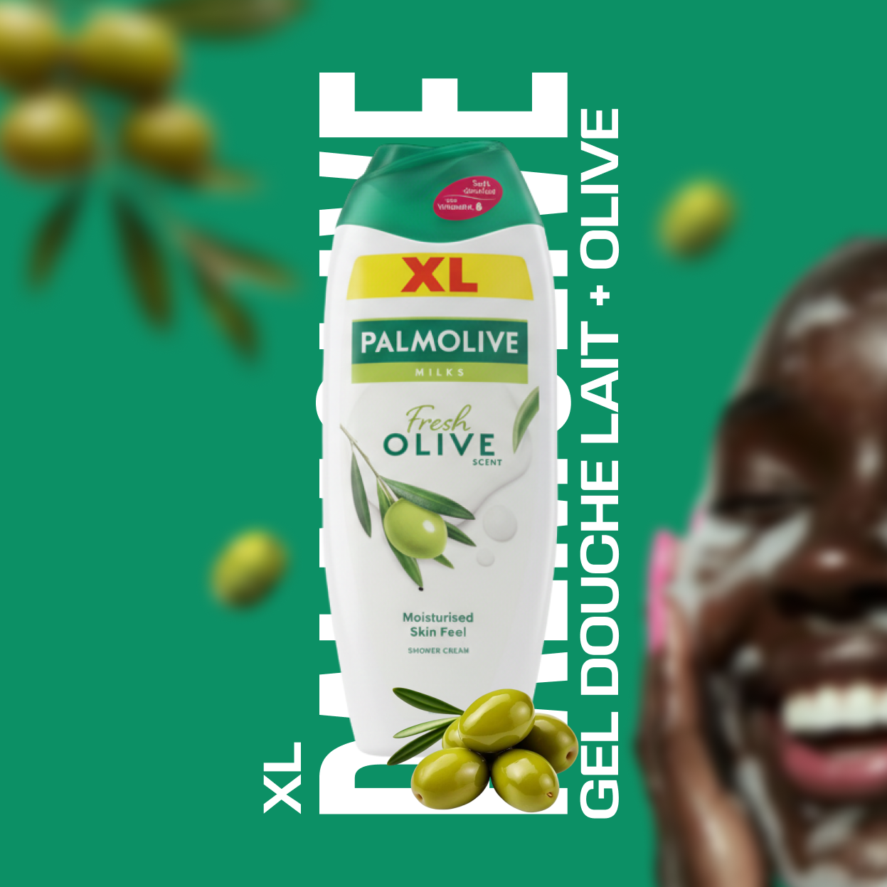 Gel Douche Crème Palmolive Naturals - Fresh Olive (Format XL) — photo 2, OnMyShop Abidjan