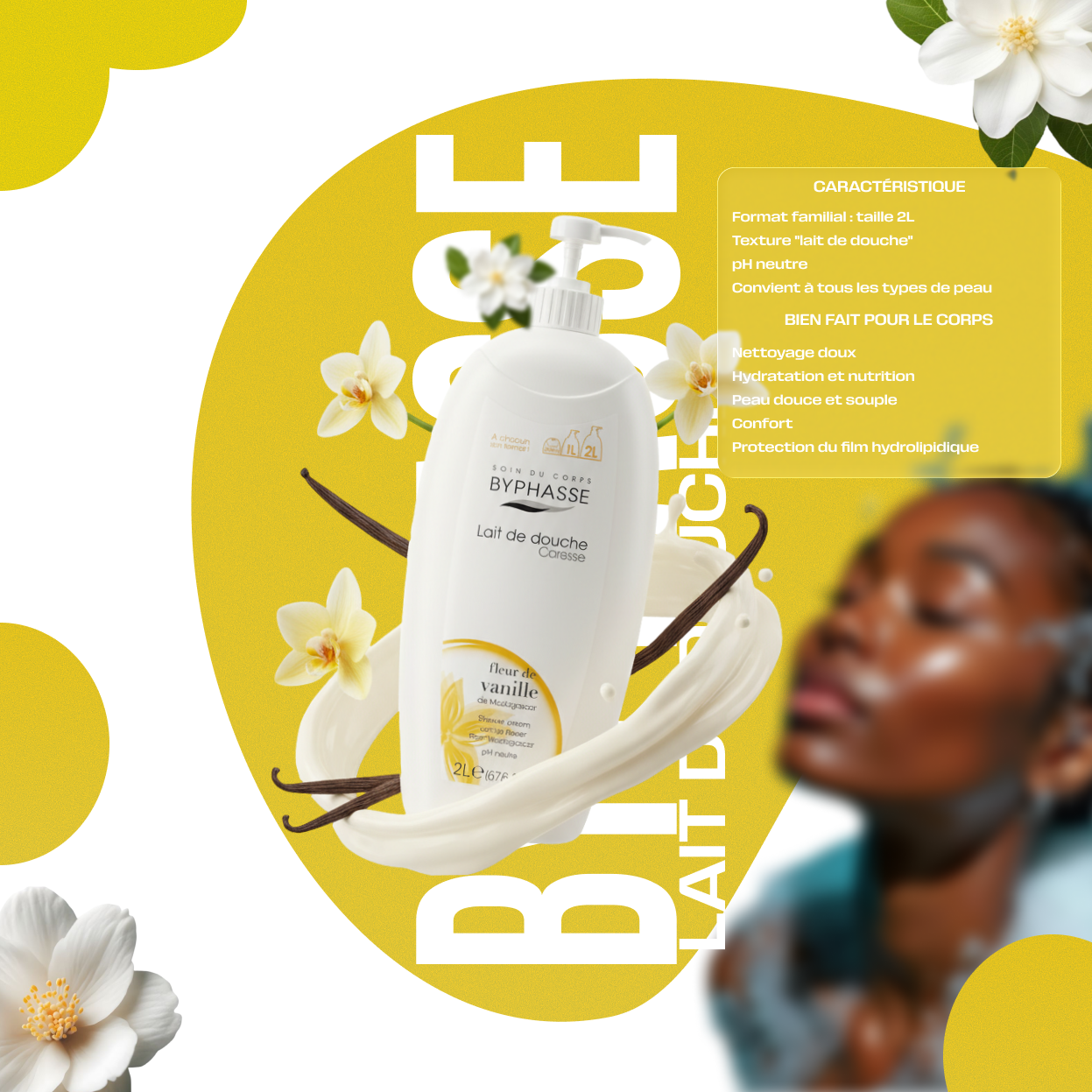Lait de Douche Byphasse Caresse