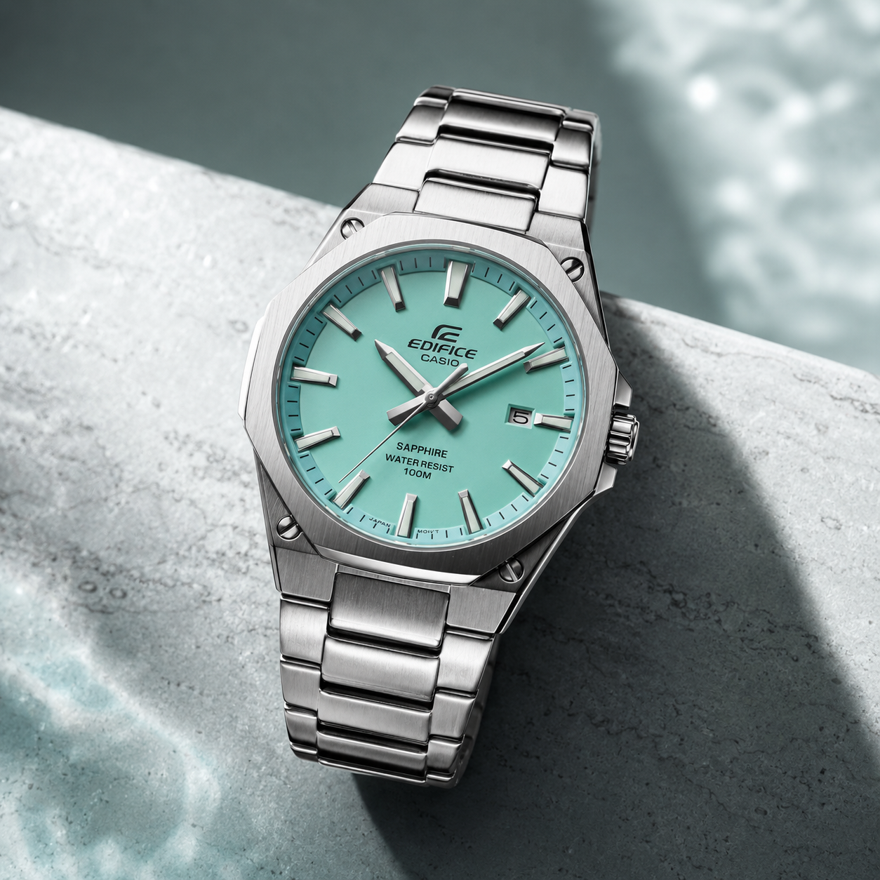 edifice casio-fond bleu