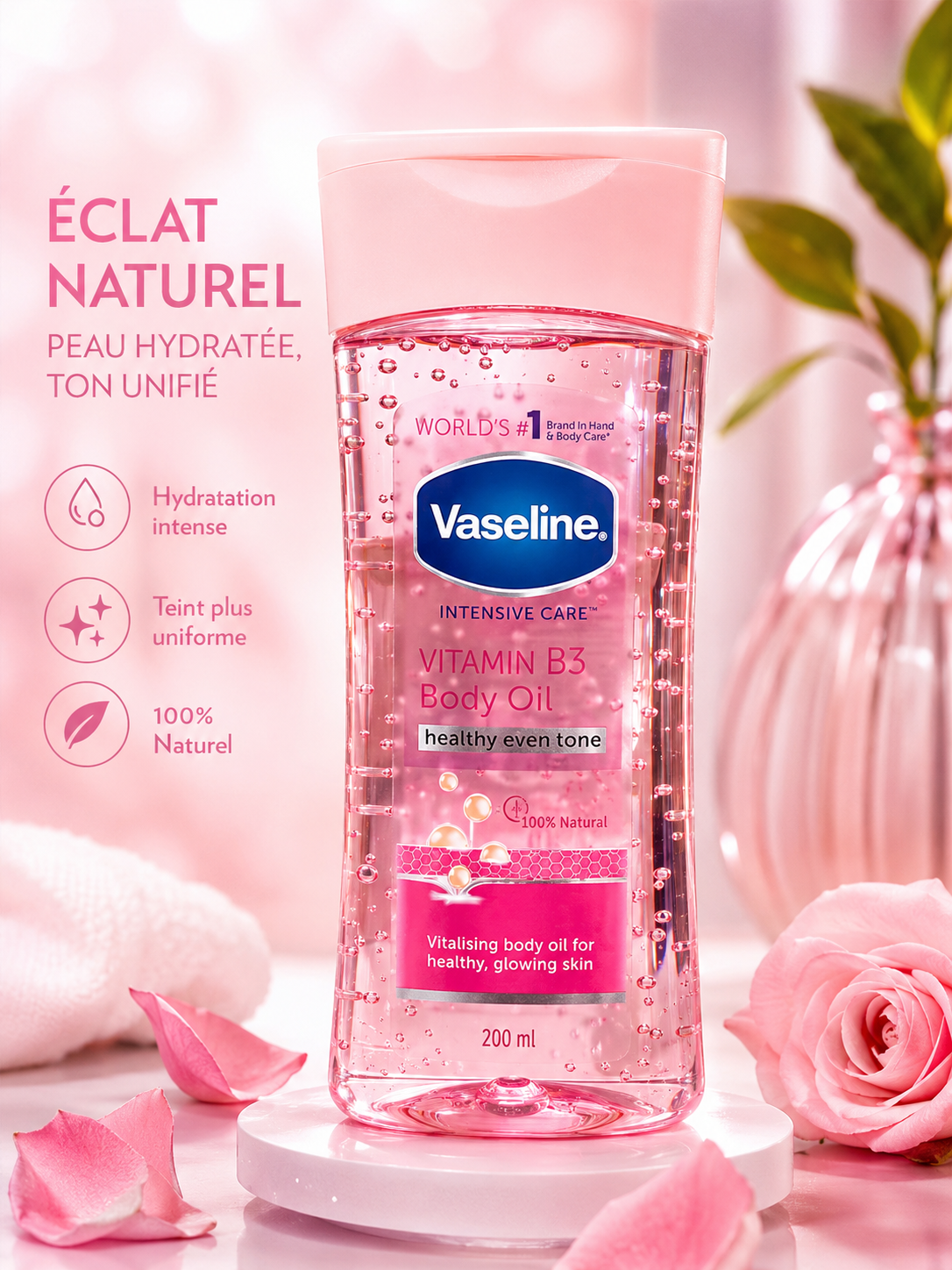 vaseline intensive Care Vitamin B3 Body Oil (Healthy Even Tone — photo 2, OnMyShop Abidjan