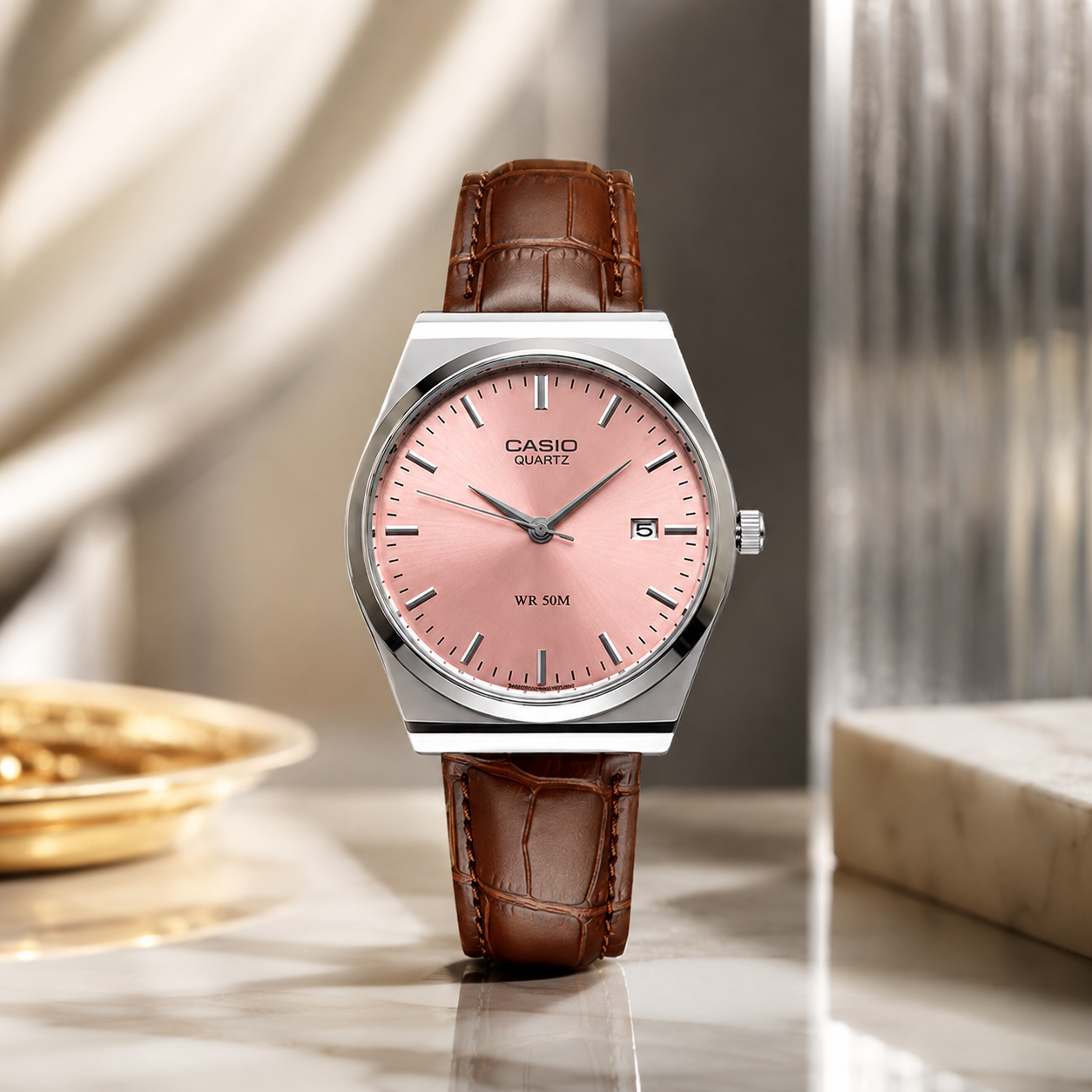 Montre Casio Quartz-Cadran Rose