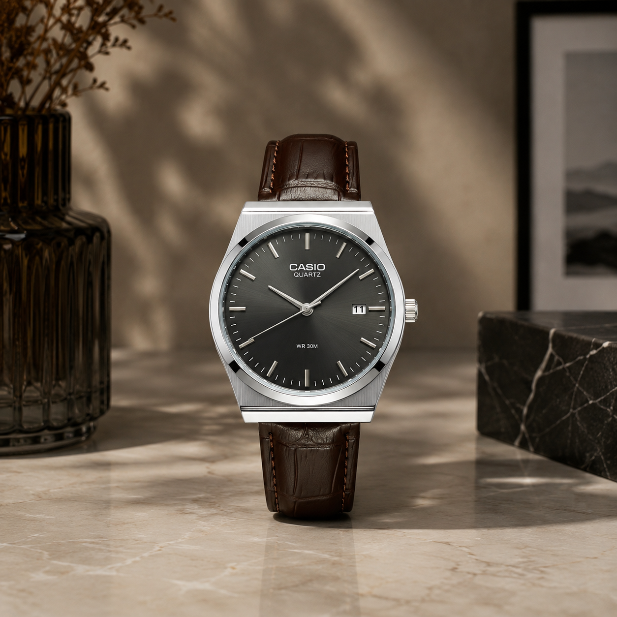 Montre Casio Quartz – Précision et Élégance